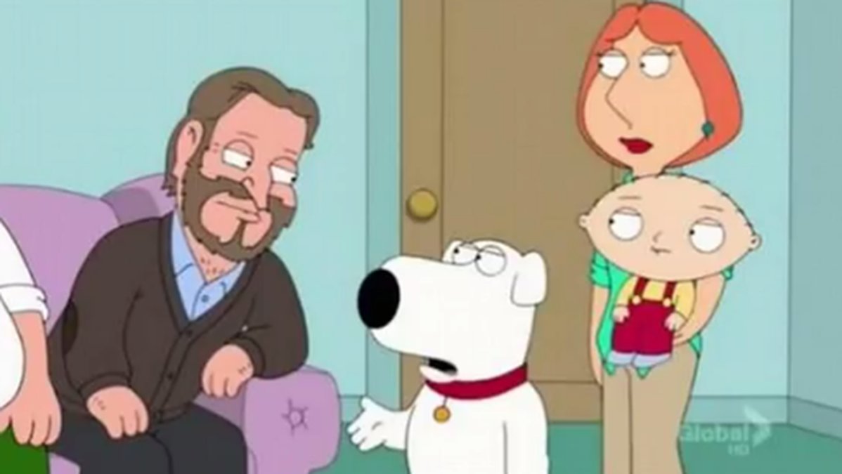 Avsnittet av "Family guy" sändes några minuter innan nyheten om Robin Williams död nådde allmänheten. 